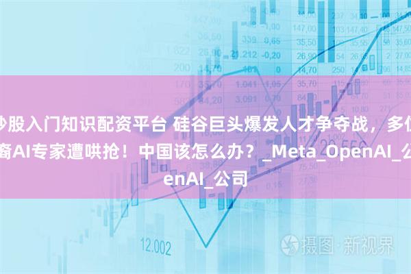 炒股入门知识配资平台 硅谷巨头爆发人才争夺战，多位华裔AI专家遭哄抢！中国该怎么办？_Meta_OpenAI_公司